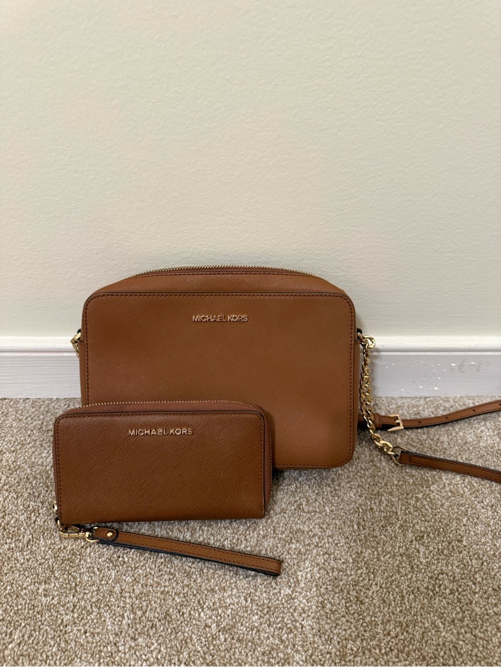 Michael Kors Crossbody Bag with Matching Wallet